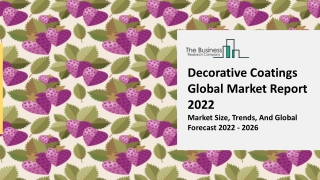 Decorative Coatings Market Industry Analysis, Size, Share, Trends, Growth 2031