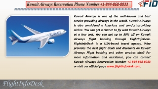 Kuwait Airways Reservation Number