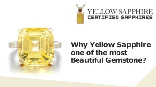 Why Yellow Sapphire one of the most Beautiful Gemstone