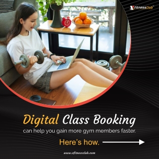 Digital class booking can help you gain more gym member  vfitnessclub Gym Management software