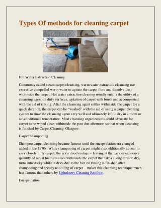 Find The Best Commercial Carpet Cleaning in Glasgow.