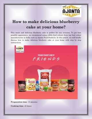 Best Food Colour Manufacturers in India
