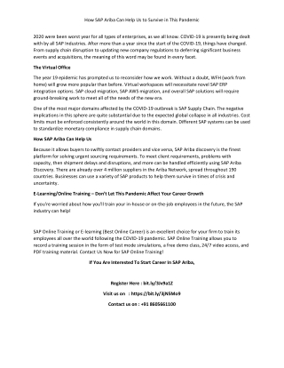 how sap ariba can help us to survive in pandemic-pdf