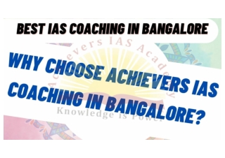 Best IAS Coaching In Bangalore