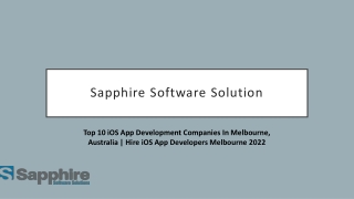 Top 10 iOS App Development Companies In Melbourne, Australia-Hire iOS App Developers Melbourne 2022