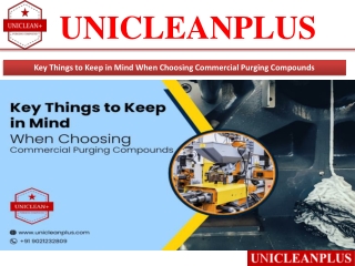 Key Things to Keep in Mind When Choosing Commercial Purging Compounds