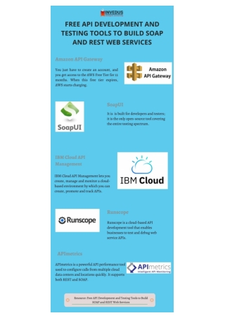 Free API Development and Testing Tools to Build SOAP and REST Web Services