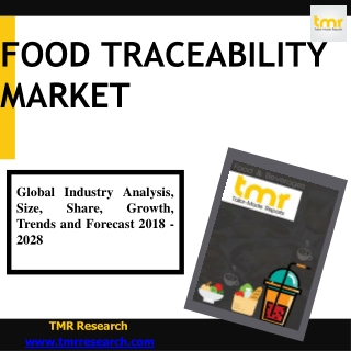 Food Traceability Market to Witness an Outstanding Growth | Forecast Up to 2028