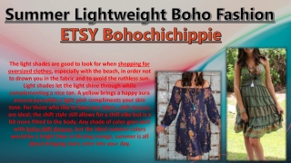 Summer Lightweight Boho Fashion