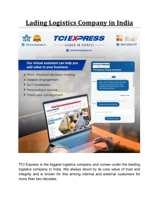 Lading Logistics Company in India