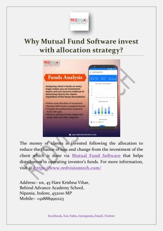 Why Mutual Fund Software invest with allocation strategy