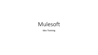 Mulesoft Training