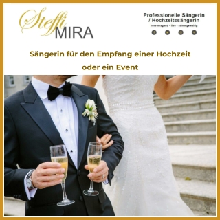Sängerin für den Empfang einer Hochzeit oder ein Event