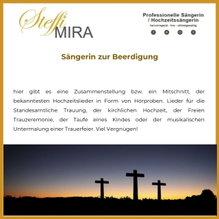 Sängerin zur Beerdigung
