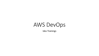 AWS DevOps Training