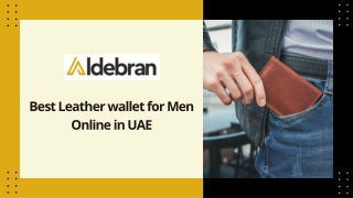 Best Leather wallet for Men Online in UAE