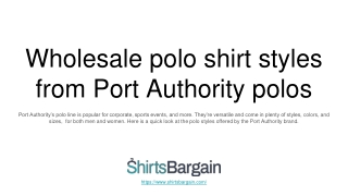 Wholesale polo shirt styles from Port Authority polos