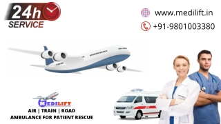 Select Medilift Air Ambulance in Kolkata and Guwahati with Emergency Support