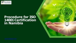 ISO 14001 Certification in Namibia