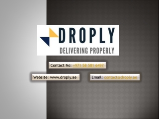 Fastest Local Delivery in UAE by Droply