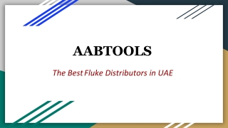 Fluke Distributors in UAE