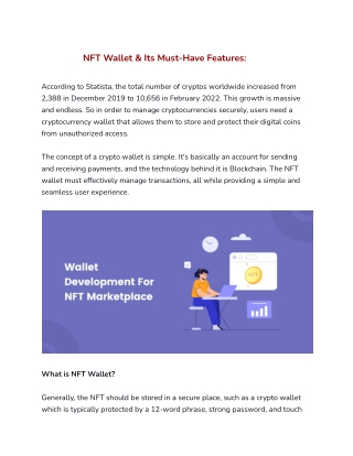 NFT Wallet & Its Must-Have Features