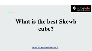 What is the best Skewb cube?