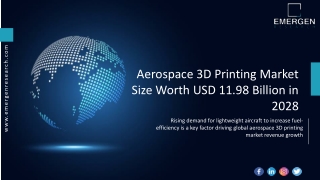 Aerospace 3D Printing Market Insights and Global Outlook During 2021 to 2028