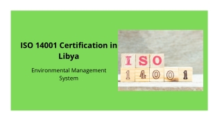 ISO 14001 Certification in Libya