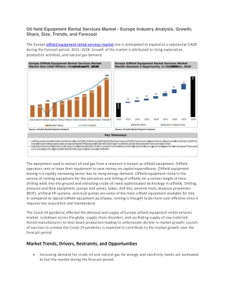 Oil field Equipment Rental Services Market