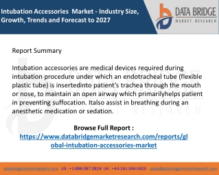 Intubation Accessories  Market