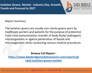 Isolation Gowns  Market