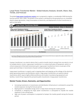 Large Power Transformer Market