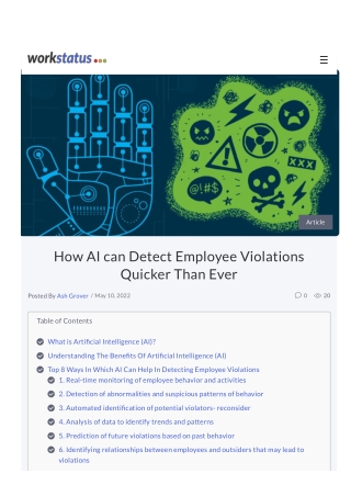 How AI can Detect Employee Violations Quicker Than Ever