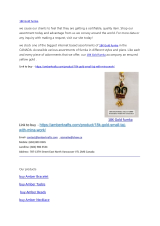 18K Gold fumka