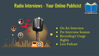Radio Interviews - Your Online Publicist