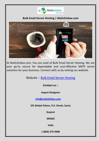 Bulk Email Server Hosting Mails2inbox.com