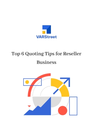 Top 6 Quoting Tips for Reseller Business