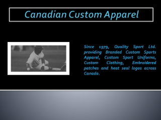 Canadian Custom Apparel