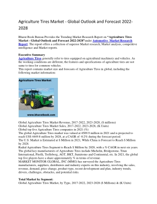 Agriculture Tires Market - Global Outlook and Forecast 2022-2028-converted