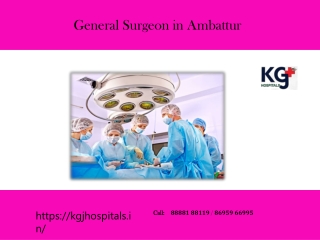 General Surgeon in Ambattur