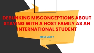 Debunking Misconceptions About Staying With a Host Family as an International
