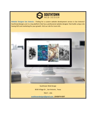 Website Designer San Antonio | Southtowndesigns.com