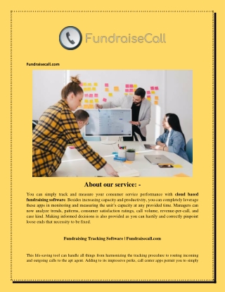 Fundraising Tracking Software  Fundraisecall
