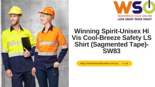 Winning Spirit-Unisex Hi Vis Cool-Breeze Safety LS Shirt (Sagmented Tape)-SW83