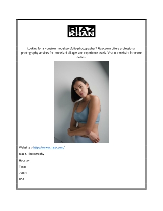 Houston Model Portfolio Photographer  Riazk.com