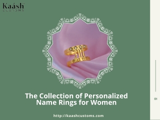 Personalized Name Rings for Women