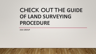 Check out tCheck out the guide of Land Survehe Guide of Land Surveying Procedure