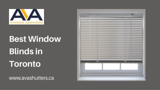 Best Window Blinds in Toronto