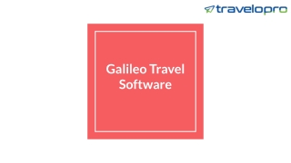 Galileo Travel Software